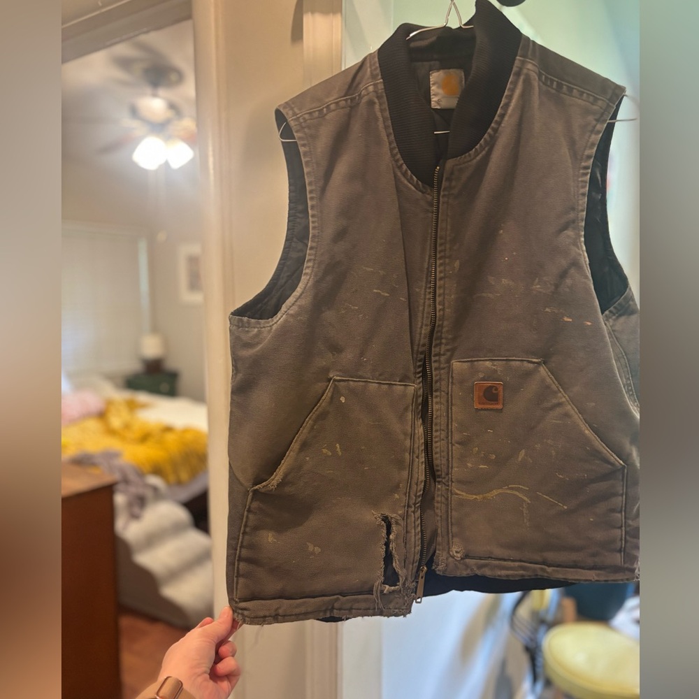 Distressed Carhartt Work Vest